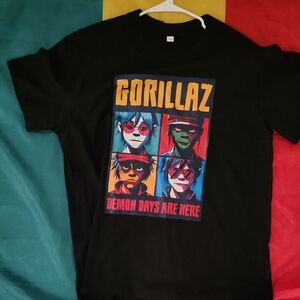 Gorillaz Black Graphic Tee - Short Sleeve